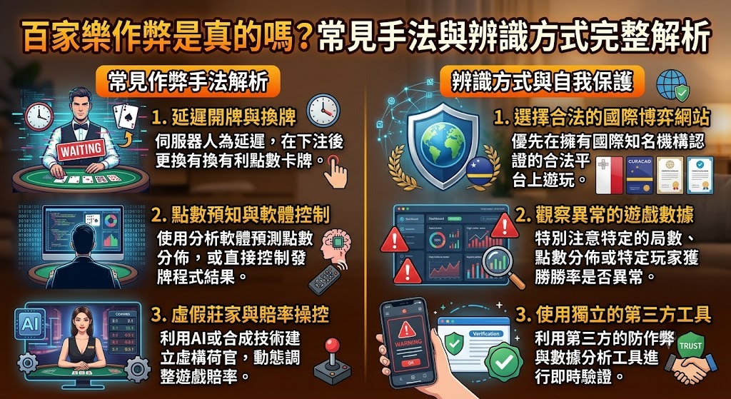 百家樂作弊是真的嗎?常見手法與辨識方式完整解析